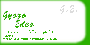 gyozo edes business card